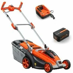 40V Akku Rasenmäher E137C - Set Mit Akku Und Ladegerät FUXTEC