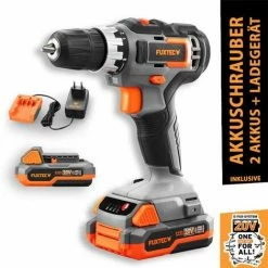 FUXTEC 20V Akkuschrauber FX-E1BS20 SET Mit 2 X Akku 2Ah, 1 X Ladegerät 1A