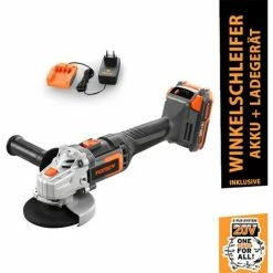 FUXTEC 20V Akku Winkelschleifer FX-E1WS20 SET Mit 1 X Akku 2Ah, 1 X Ladegerät 1A