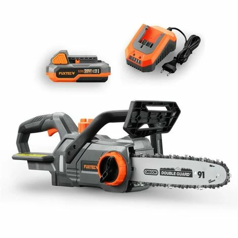 FUXTEC 20V Akku Kettensäge FX-E1KS20 SET 2 mit 1 x Akku 2Ah, 1 x Ladegerät 2,4A FUXTEC 20V Akku Kettensäge FX-E1KS20 SET 2 Mit 1 X Akku 2Ah, 1 X Ladegerät 2,4A -FUXTEC SHOP 24652402 1