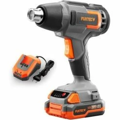 20V Akku Heißluftpistole FX-E1HLP20 FUXTEC - Mit 2Ah-Akku Und 2,4A Ladegerät