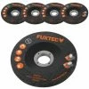 FUXTEC 5er Set 115mm Schruppscheiben Für 20V Akku Winkelschleifer FX-E1WS20 -FUXTEC SHOP 28014601 1
