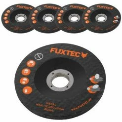 FUXTEC 5er Set 115mm Schruppscheiben Für 20V Akku Winkelschleifer FX-E1WS20