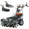 FUXTEC 3in1 Set Benzin Kehrmaschine FX-KM1196 Inkl. Schneeschieber & Kehrgutsammelbehälter