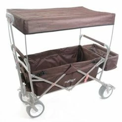 FUXTEC Stoff Bezug Bollerwagen Komplett In Braun JW76C