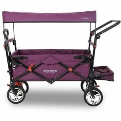 FUXTEC Bollerwagen FX-CT800 Mit UV-geschütztem Sonnendach,Schiebegriff & Innenraumverlängerung Purpur -FUXTEC SHOP 51270818 3