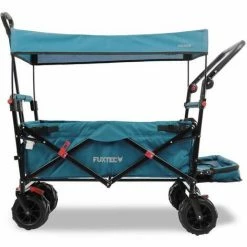 FUXTEC Strand-Bollerwagen FX-CTB800 Mit UV-geschütztem Sonnendach,Schiebegriff & Innenraumverlängerung Türkis 4 FUXTEC Strand-Bollerwagen FX-CTB800 Mit UV-geschütztem Sonnendach,Schiebegriff & Innenraumverlängerung Türkis -FUXTEC SHOP 68258113 3