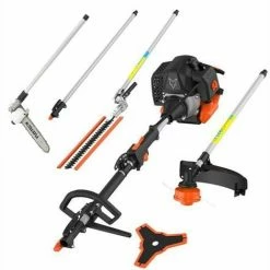 FUXTEC FX-MT252ER Multitool 5in1 Benzin Motorsense Mit Verstellbarem Hochentaster